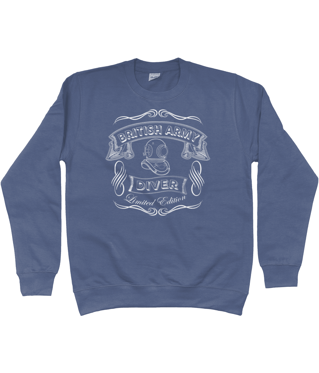 69 - British Army Diver - Sweatshirt (Printed on Front) - Divers Gifts