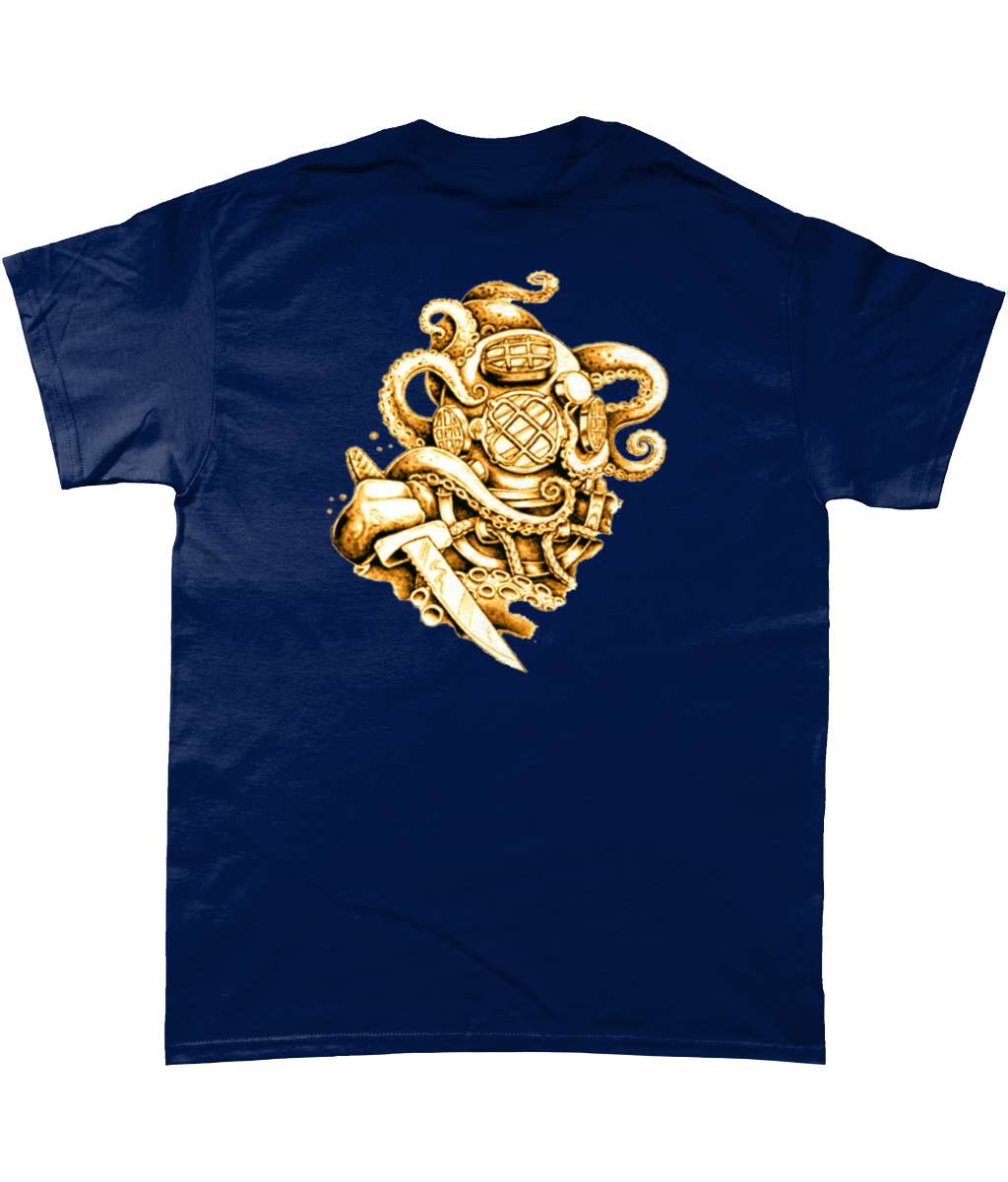 47 - MkV and Octopus - T-Shirt (Printed Front and Back) - Divers Gifts