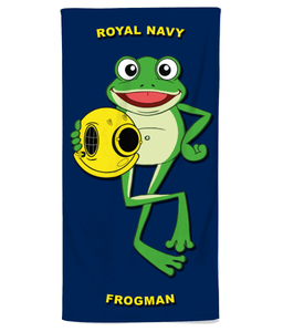 Happy Frogman Beach Towel - Divers Gifts