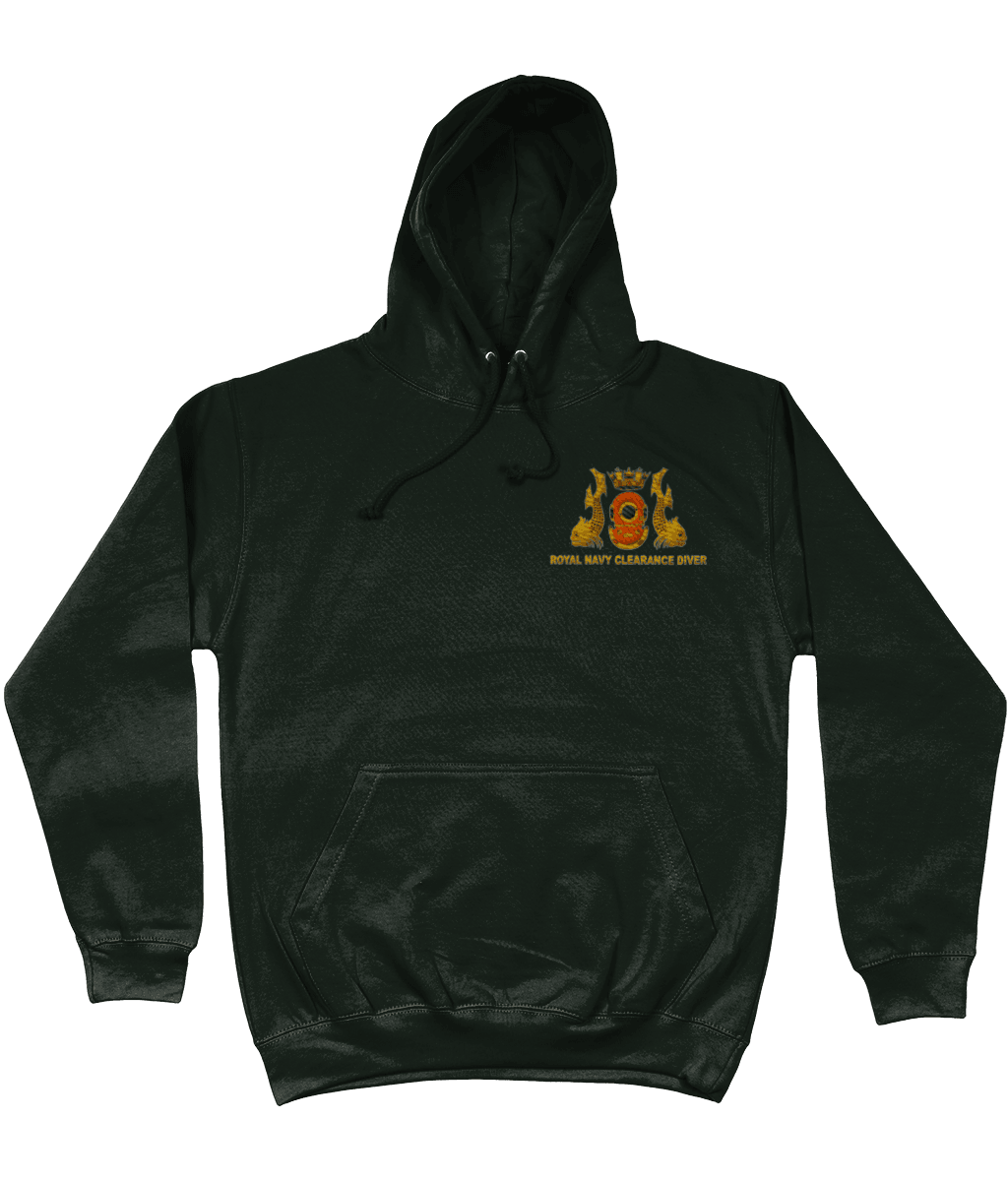 Royal Navy Clearance Diver  Embroidered AWDis Hoodie - Divers Gifts