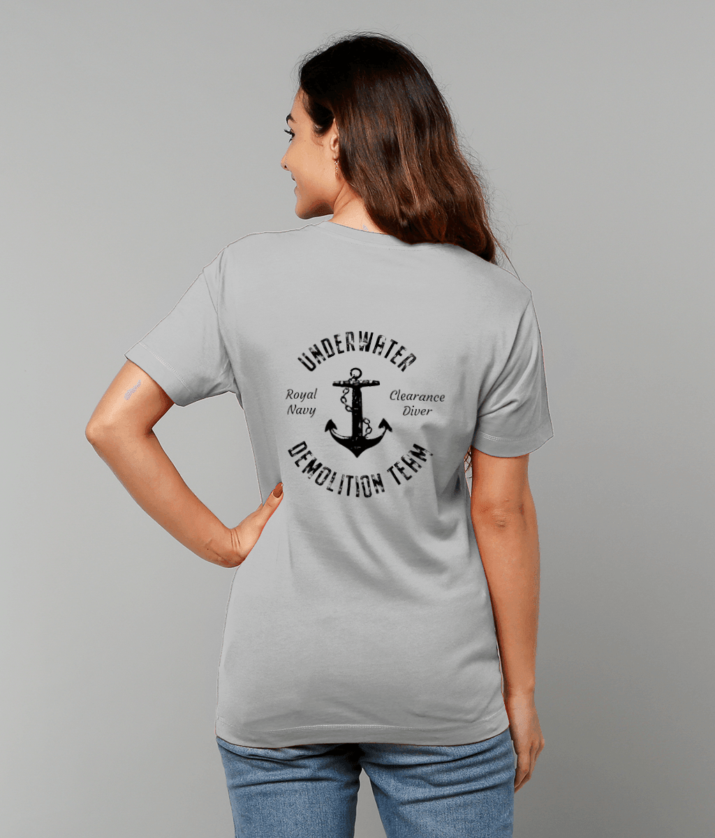 17 - UDT T-Shirt - Anchor Design (Printed Front and Back) - Divers Gifts