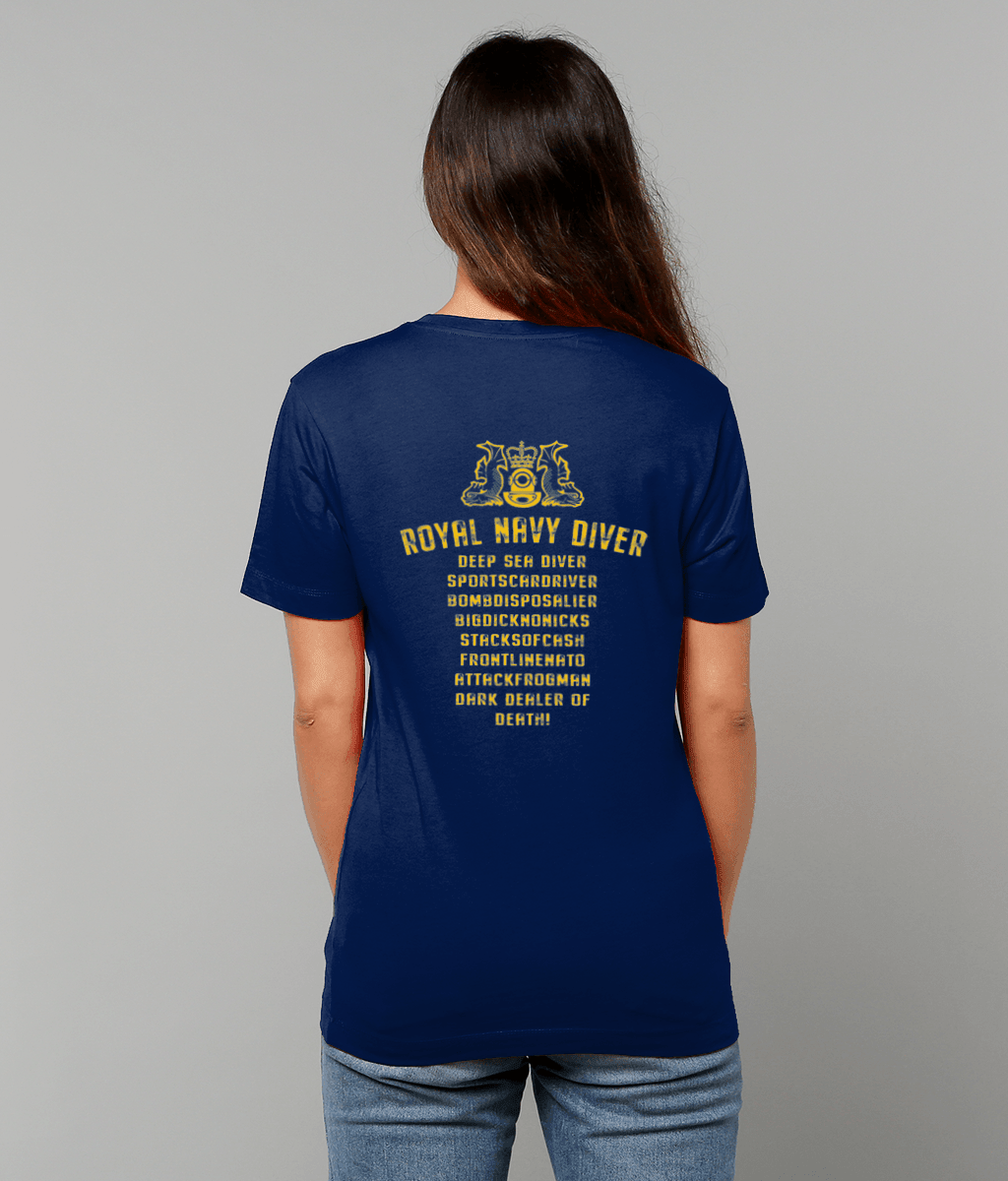 54 - DeepSeaDiverSportsCarDriver - T-Shirt (Printed Front and Back) - Divers Gifts