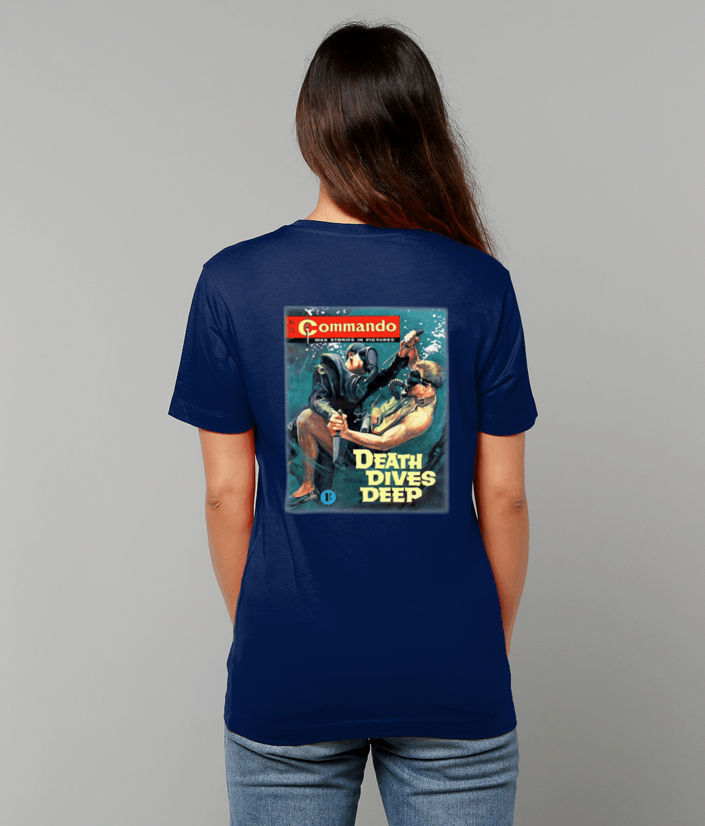 53 - Underwater Knife Fighter  - T-Shirt (Printed Front and Back) - Divers Gifts