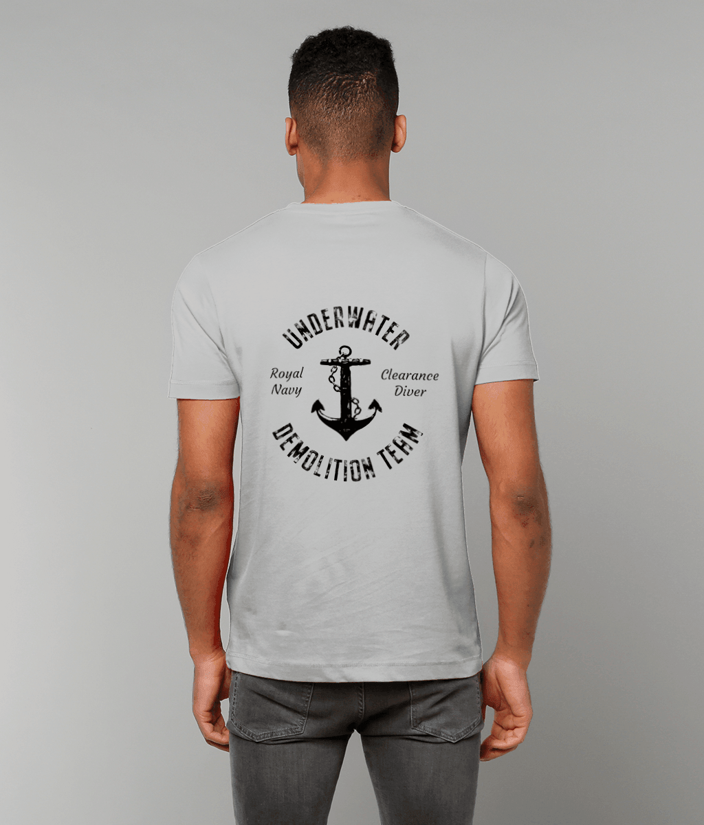 17 - UDT T-Shirt - Anchor Design (Printed Front and Back) - Divers Gifts