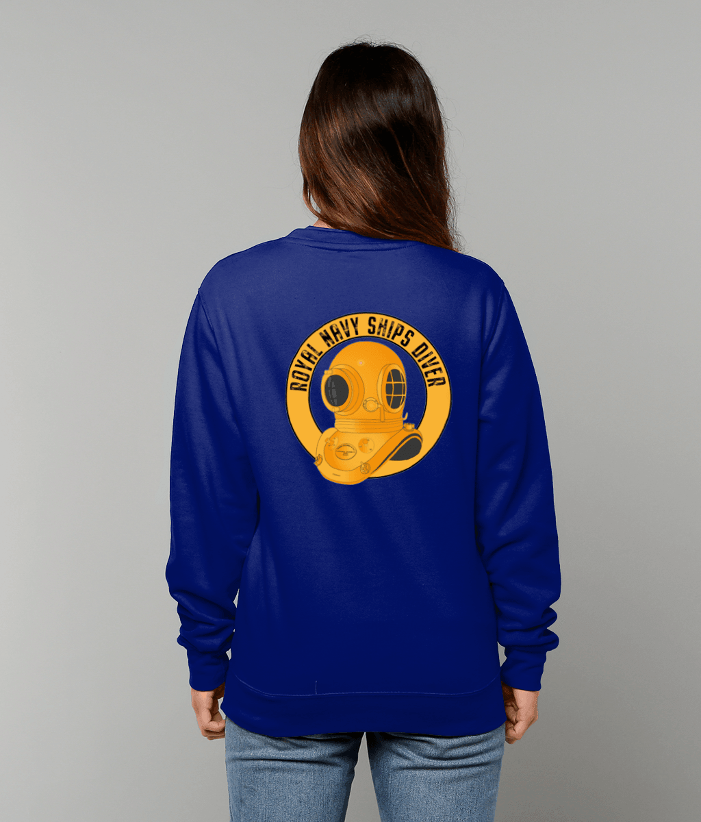 19 - Sweatshirt - RN Ships Diver - (Printed Front and Back) - Divers Gifts