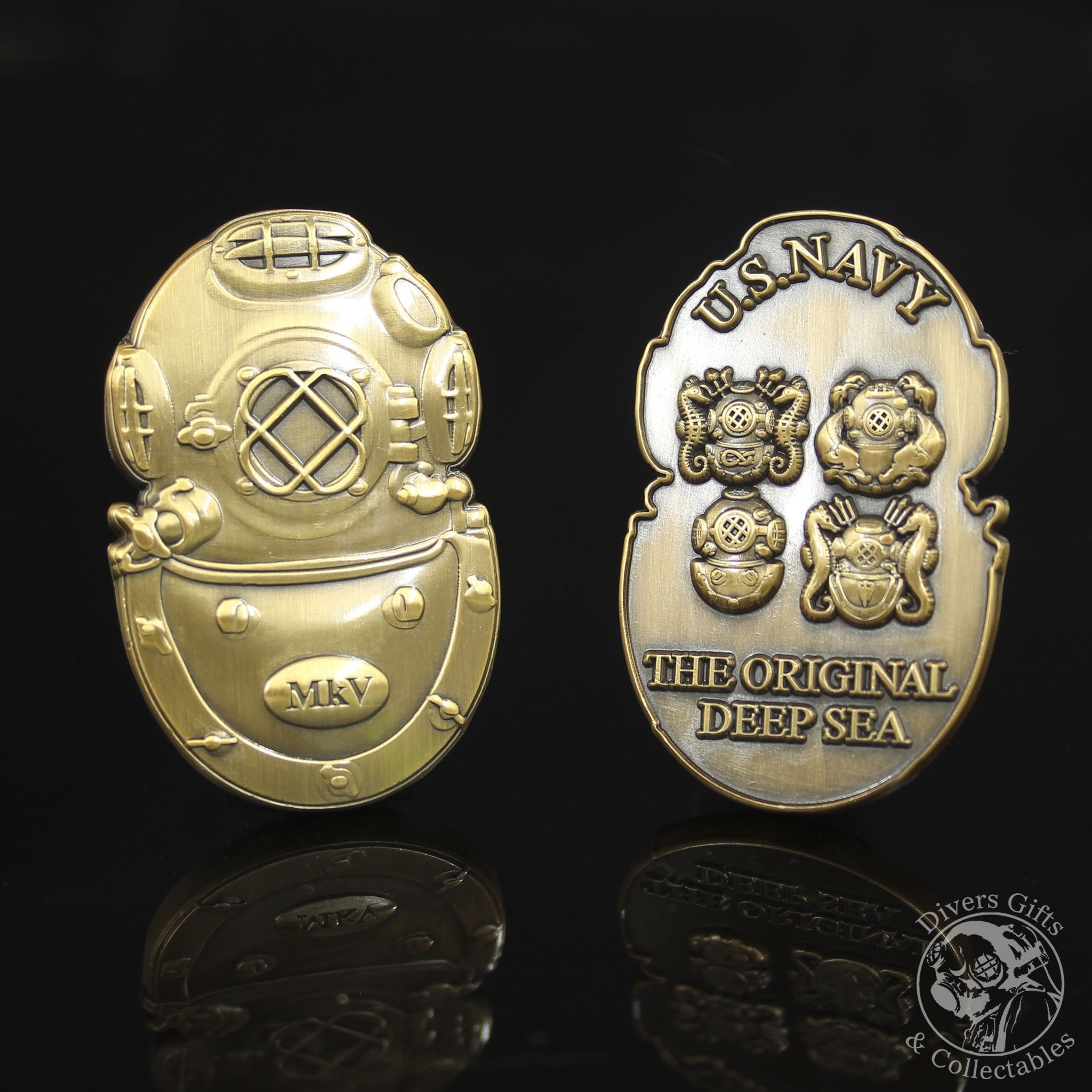 USS Hunley AS-31 Challenge Coin – US Navy Submarine Tender – Militaria Collectible