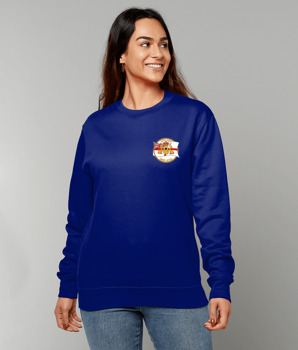 64 - RNSD with White Ensign - Sweatshirt (Printed Front) - Divers Gifts