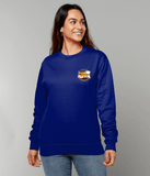 65 - Royal Navy Clearance Diver with White Ensign and Blue Background - Sweatshirt (Printed Front) - Divers Gifts