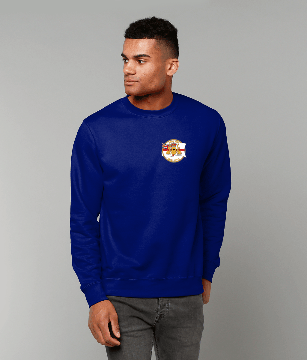 64 - RNSD with White Ensign - Sweatshirt (Printed Front) - Divers Gifts