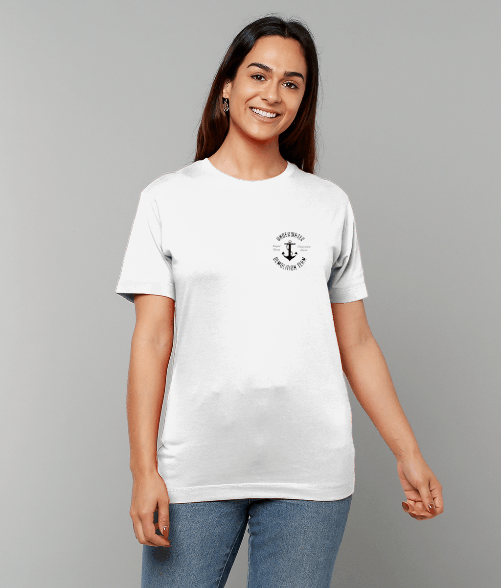 17 - UDT T-Shirt - Anchor Design (Printed Front and Back) - Divers Gifts