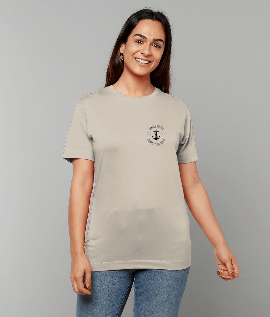 17 - UDT T-Shirt - Anchor Design (Printed Front and Back) - Divers Gifts