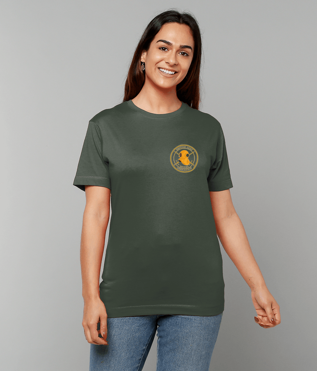 BADA - T-Shirt - Gold Logo (Printed Front and Back) - Divers Gifts