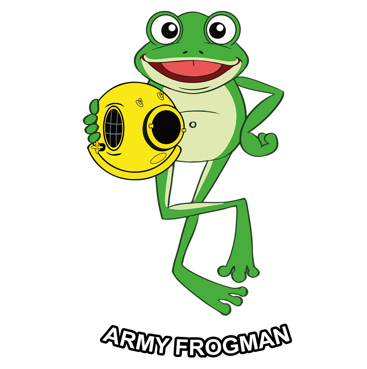 Happy Army Frogman - T-Shirt - Divers Gifts