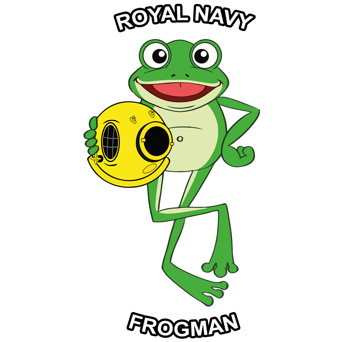 Happy Royal Navy Frogman - T-Shirt - Divers Gifts