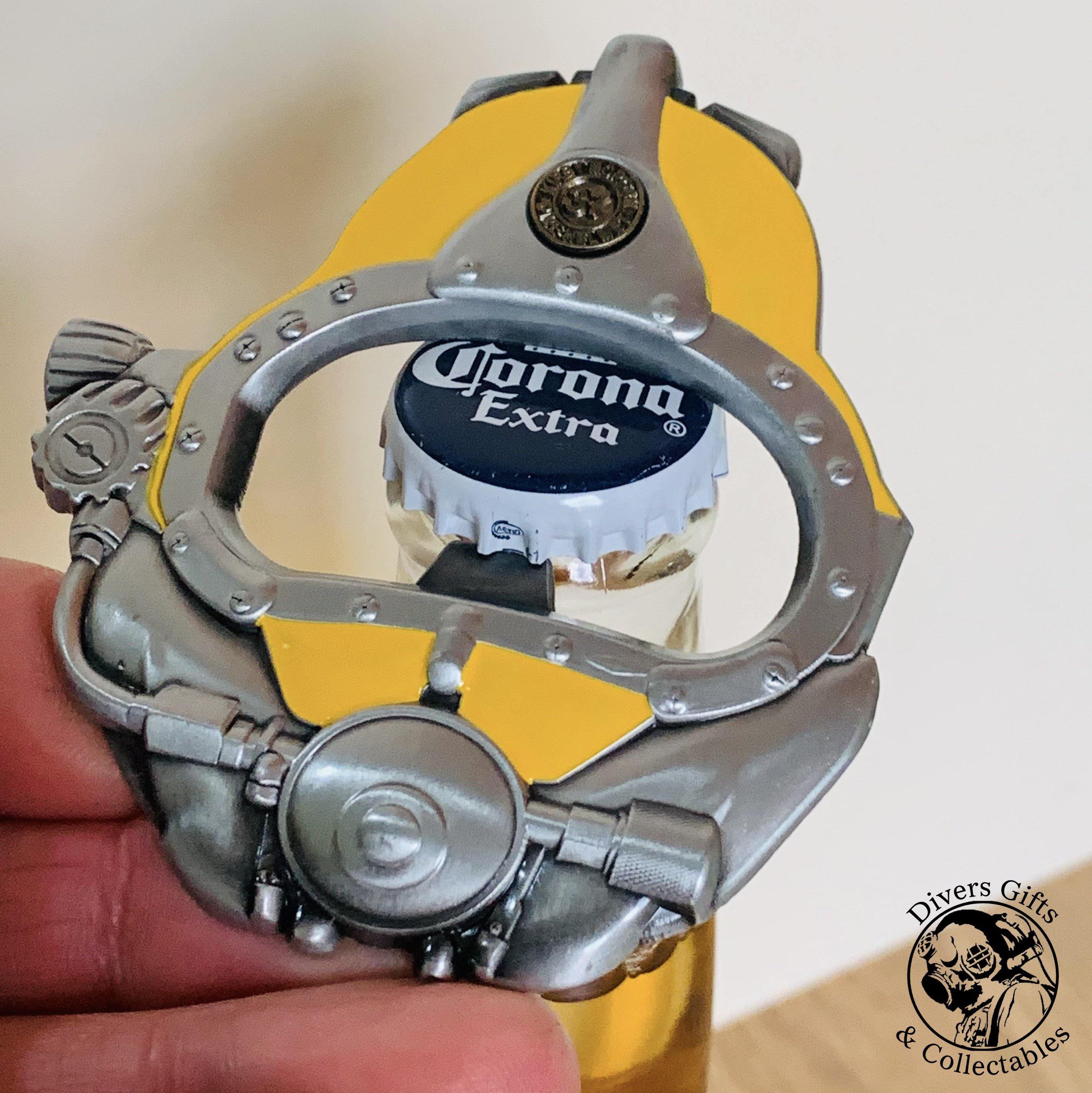 BO-09 - Kirby Morgan® Superlite® Diving Helmet Bottle Opener & Fridge magnet - Divers Gifts