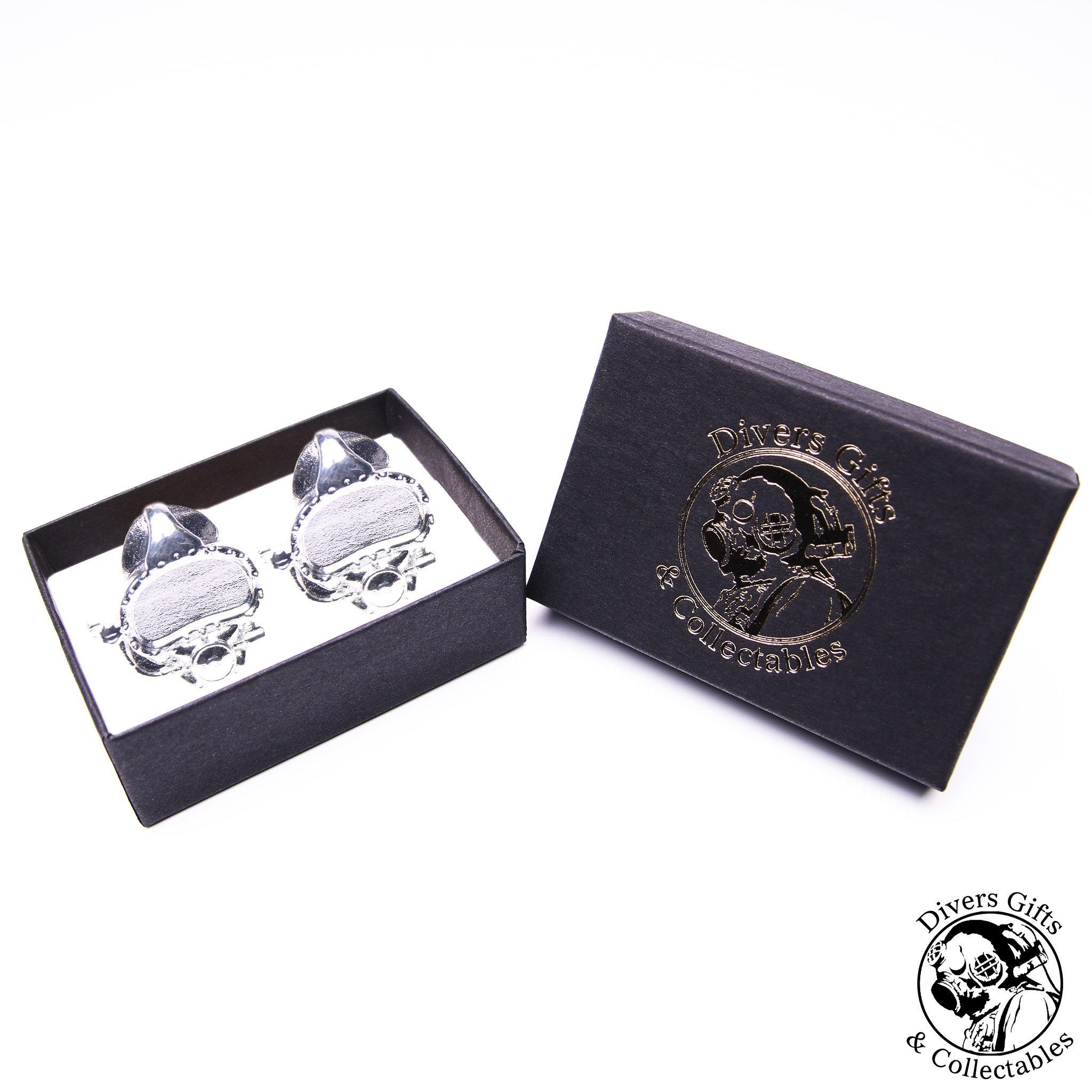 Kirby Morgan® Superlite® Diving Helmet Cufflinks - Divers Gifts