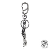 KR-17 - Scuba Diver Keyring - Antique Silver - Divers Gifts