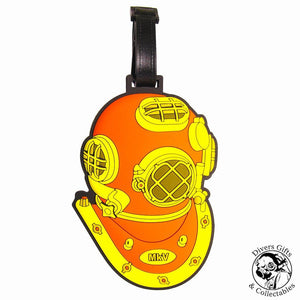 3D MkV Diving Helmet Luggage / Dive Equipment Tag - Divers Gifts