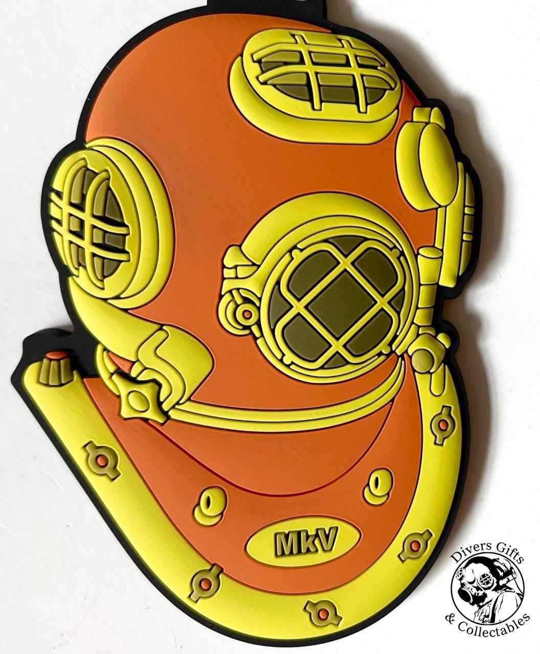 3D MkV Diving Helmet Luggage / Dive Equipment Tag - Divers Gifts