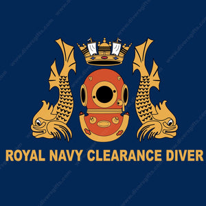 Royal Navy Clearance Diver  Embroidered AWDis Hoodie - Divers Gifts