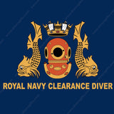 Royal Navy Clearance Diver - Embroidered T-Shirt - Divers Gifts