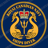 88 - Royal Canadian Navy Ships Diver - Printed Sweatshirt