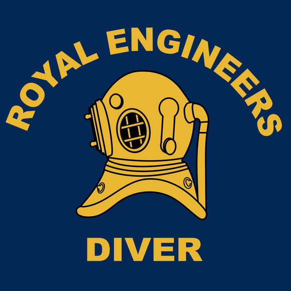 Royal Engineers Diver - Creator T-Shirt Embroidered - Divers Gifts