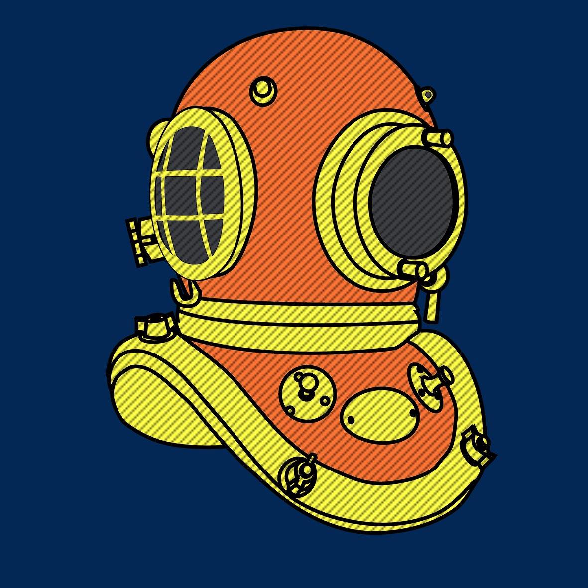 Siebe Gorman Diving Helmet - Embroidered AWDis Sweatshirt - Divers Gifts