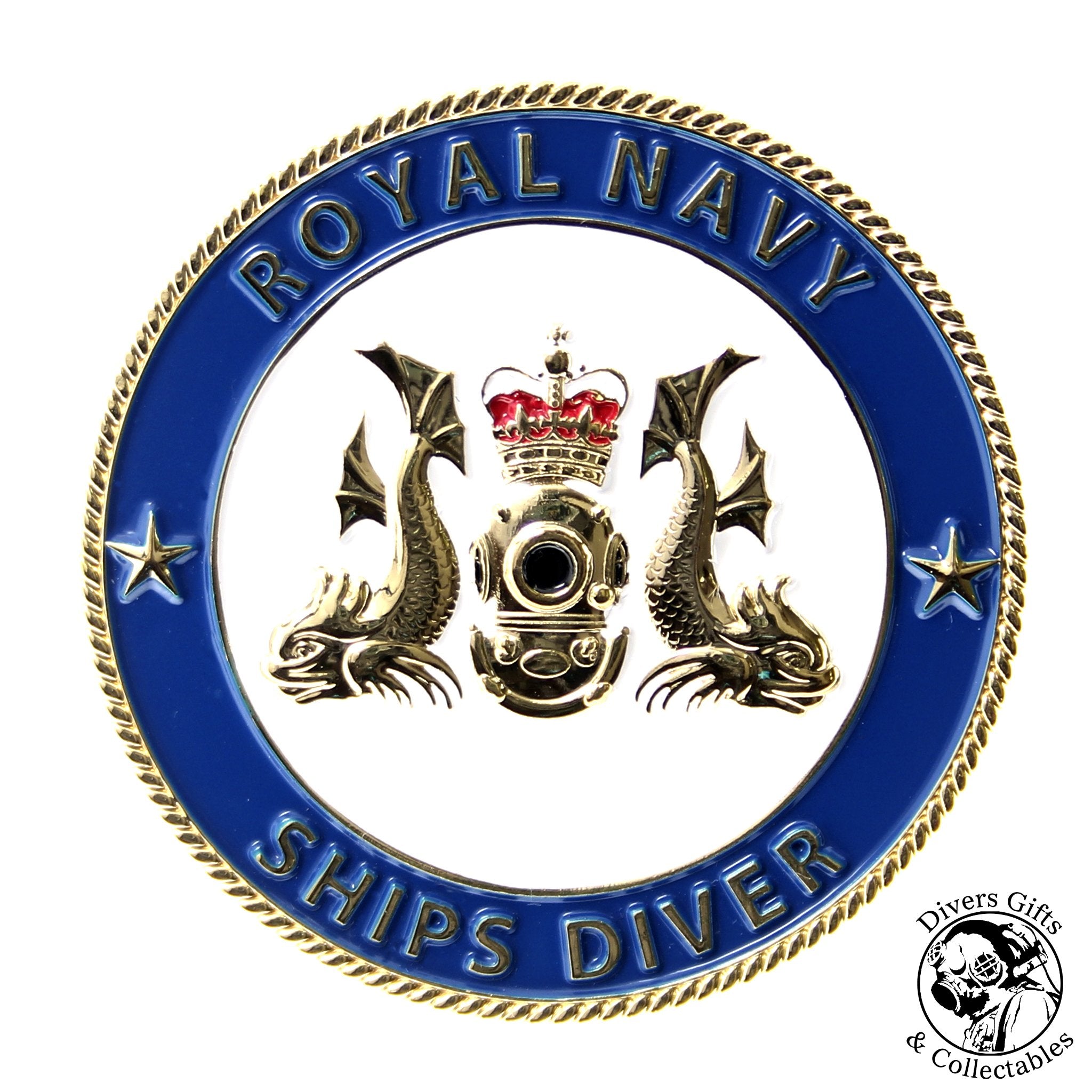 03 - Royal Navy Ships Diver Challenge Coin - Divers Gifts