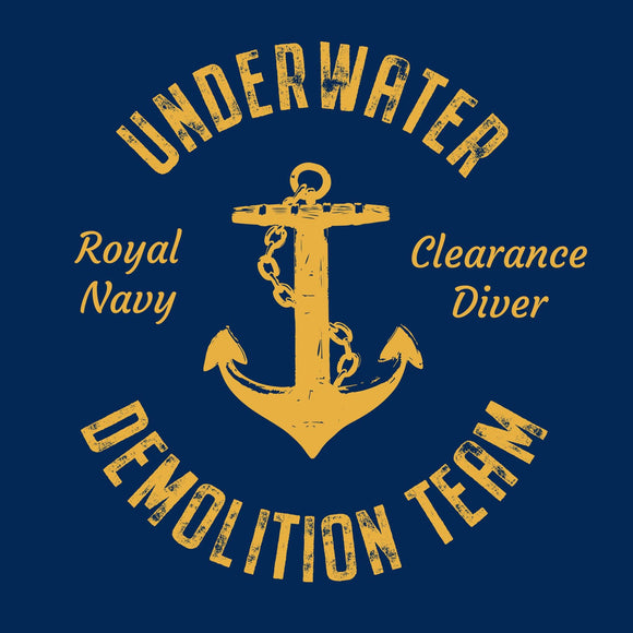17 - Sweatshirt - UDT Crest Design (Printed Front and Back) - Divers Gifts