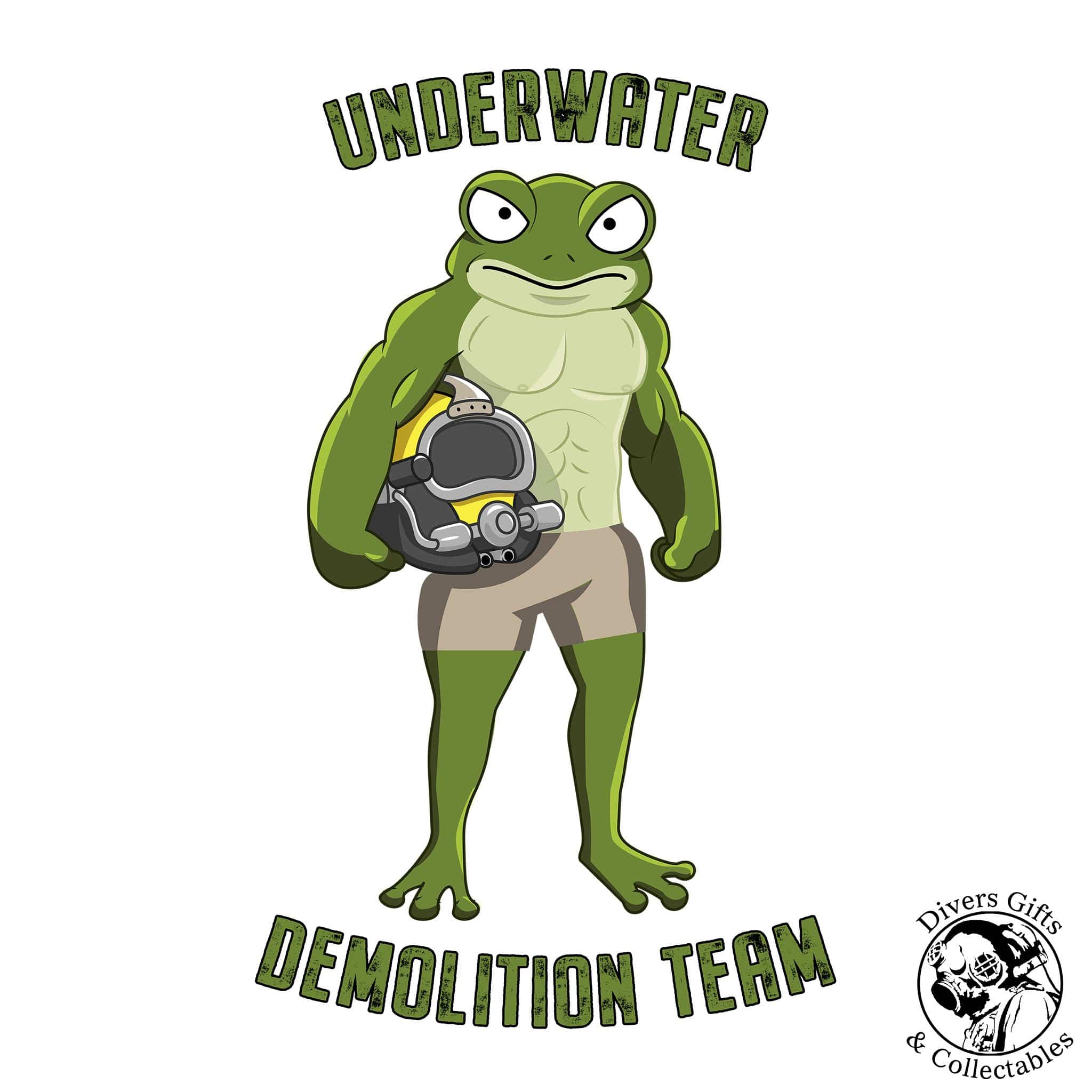 UDT Frog - T-Shirt (Printed Front and Back) - Divers Gifts