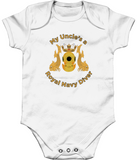 My Uncles a Royal Navy Diver - Larkwood Essential Short Sleeve Baby Bodysuit