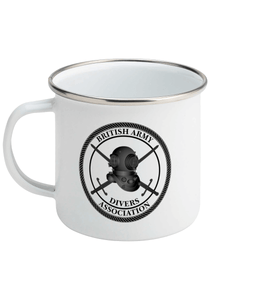 BADA Enamel Mug - Dark Logo - Divers Gifts