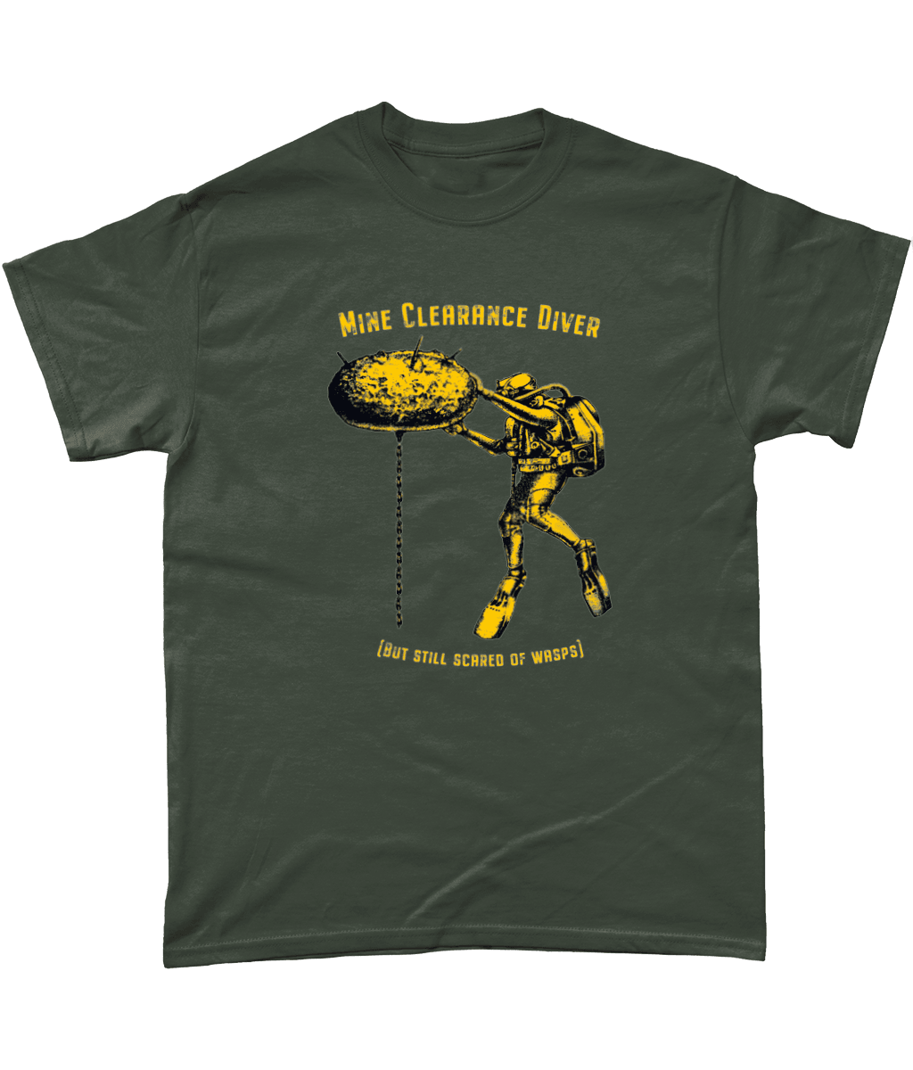 50 - Mine Clearance Diver - Scared of Wasps - T-Shirt - Divers Gifts