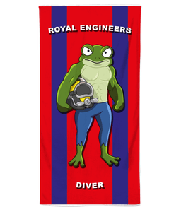 Royal Engineers Diver Beach Towel - Divers Gifts