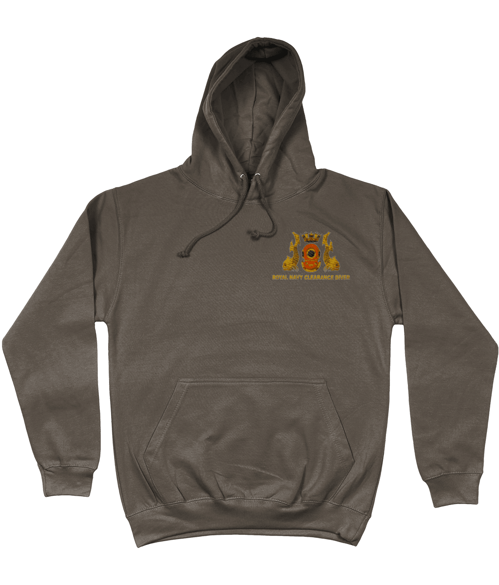 Royal Navy Clearance Diver  Embroidered AWDis Hoodie - Divers Gifts