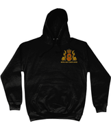 Royal Navy Ships Diver Embroidered AWDis Hoodie - Deep Black / X-Small / Left chest