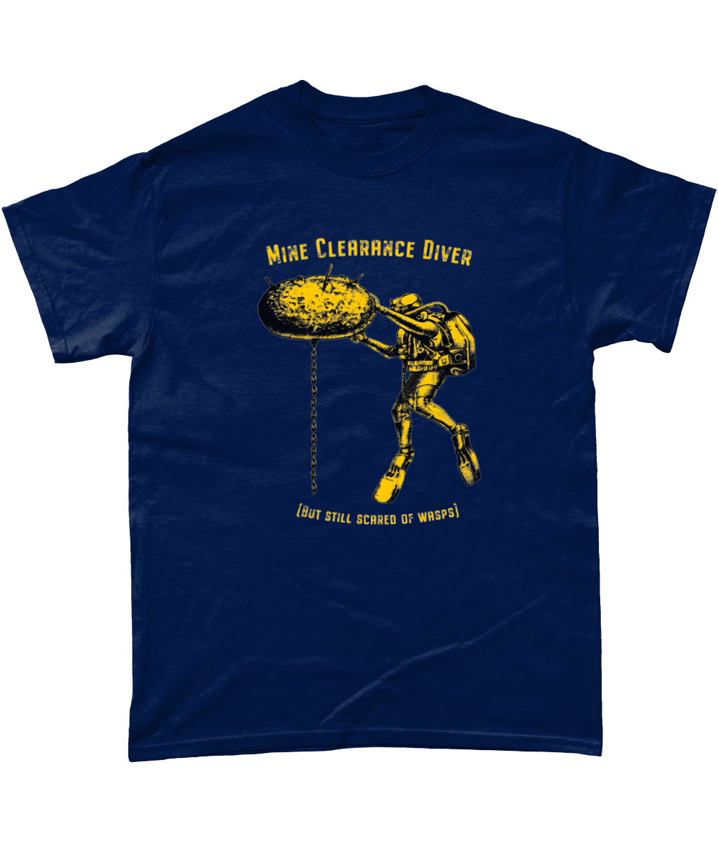 50 - Mine Clearance Diver - Scared of Wasps - T-Shirt - Divers Gifts