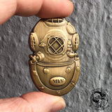 01A - MkV US Navy Challenge Coin - Brass - Divers Gifts